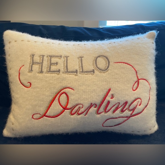 Anthropologie Hello Darling Pillow - Picture 1 of 5